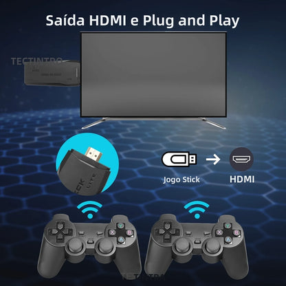 M8 Video Game Console 4K HD Built-In 20000 Games Wireless Controller TV Game Stick Retro Handheld Game Player Dropshipping